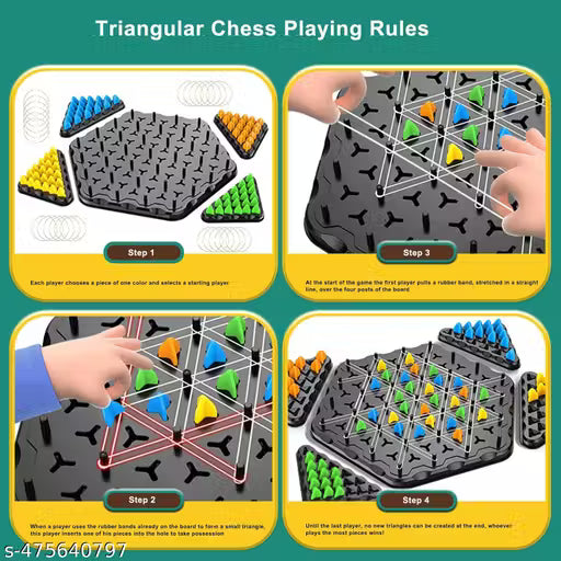 Triggle Game Rubber Bands Triangle