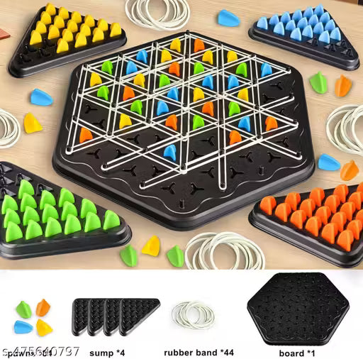 Triggle Game Rubber Bands Triangle