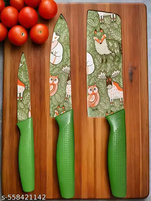 Knife Set for Kitchen Professional 3 Pieces High Carbon Stainless Steel