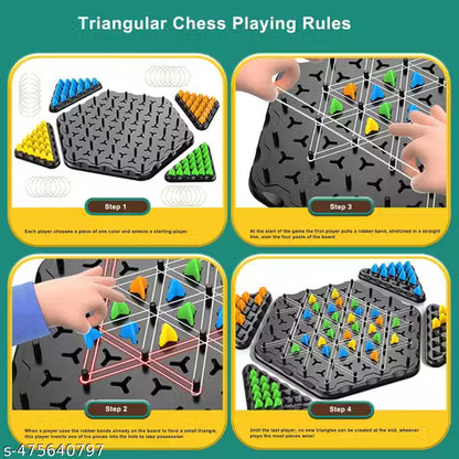Triggle Game Rubber Bands Triangle