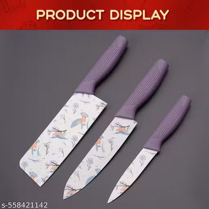 Knife Set for Kitchen Professional 3 Pieces High Carbon Stainless Steel